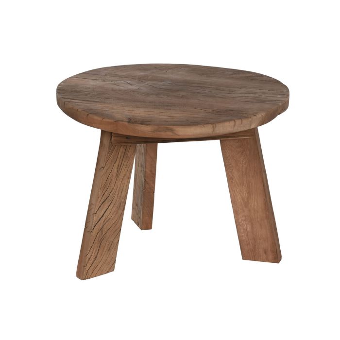 Mesa auxiliar Home ESPRIT Marrón Madera Reciclada 60 x 60 x 45 cm