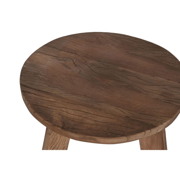 Mesa auxiliar Home ESPRIT Marrón Madera Reciclada 60 x 60 x 45 cm 3