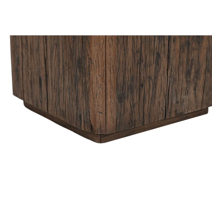 Mesa auxiliar Home ESPRIT Marrón Madera Reciclada 61 x 61 x 50 cm 2