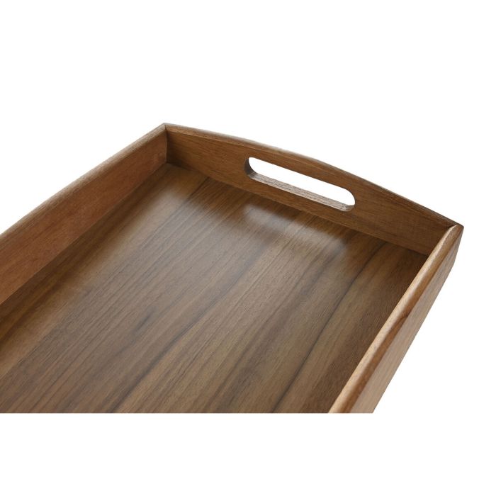 Bandeja Home ESPRIT Natural Acacia 39,5 x 25,5 x 5,5 cm 2