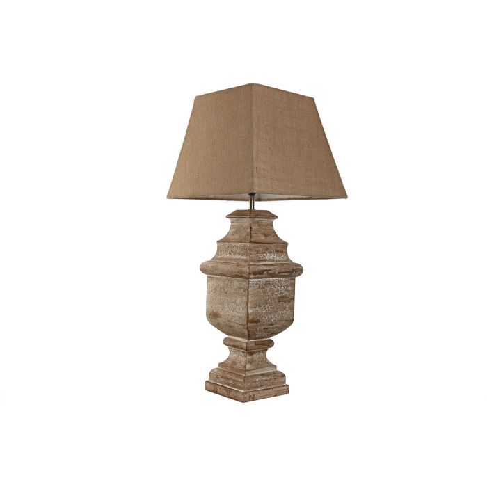 Lampara Sobremesa Romantico DKD Home Decor Marron Beige 35 x 83 x 35 cm