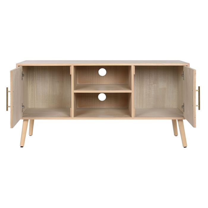 Mueble de TV Home ESPRIT Natural Madera de Paulonia Madera MDF 120 x 40 x 60 cm 5