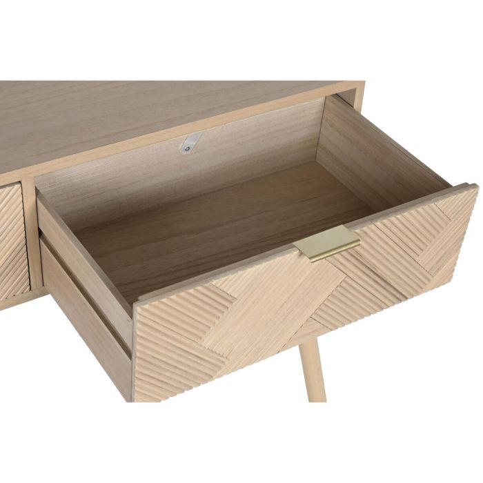 Consola Home ESPRIT Amarillo Madera de Paulonia Madera MDF 99 x 34 x 82 cm 4 Consola Home ESPRIT Amarillo Madera de Paulonia Madera MDF 99 x 34 x 82 cm 4