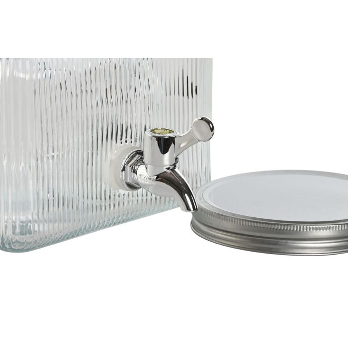Dispensador de Agua Home ESPRIT Transparente Metal Silicona Cristal ABS 3,5 L 19 x 25 x 16 cm 3
