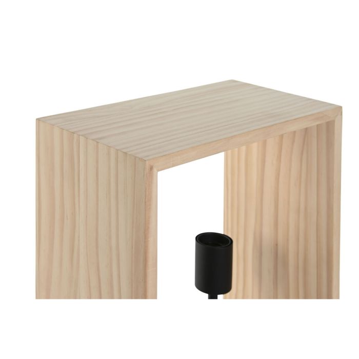 Lámpara de mesa Home ESPRIT Marrón Negro Natural Madera Hierro Pino 50 W 220 V 30 x 16 x 50 cm 4