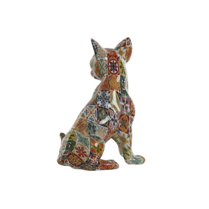 Figura Decorativa Home ESPRIT Multicolor Perro Mediterráneo 12 x 10 x 16 cm (2 Unidades) 1