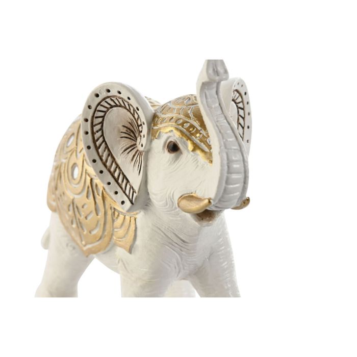 Figura Decorativa Home ESPRIT Dorado Elefante 15 x 6 x 14 cm 2