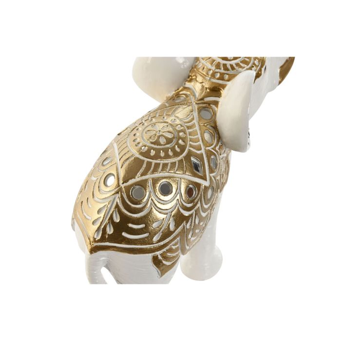 Figura Decorativa Home ESPRIT Dorado Elefante 15 x 6 x 14 cm 1