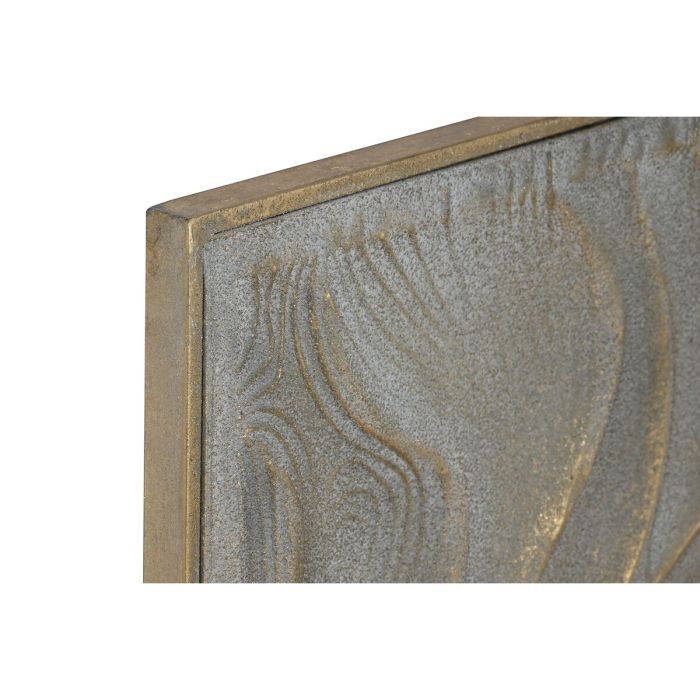 Decoración de Pared Home ESPRIT Dorado Moderno 67,5 x 2,5 x 97 cm (2 Unidades) 3