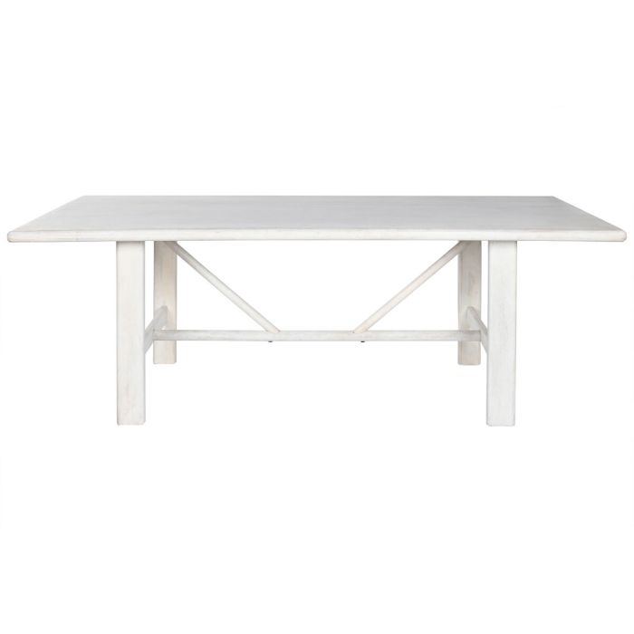 Mesa Comedor Moderno DKD Home Decor Blanco 96.5 x 76.2 x 213.4 cm