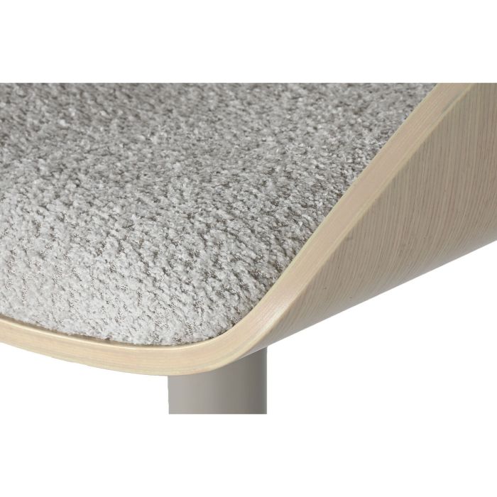 Taburete Home ESPRIT Beige Gris Natural 50,5 x 50,5 x 90,5 cm 4