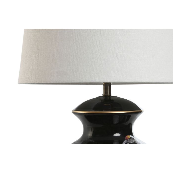 Lámpara de mesa Home ESPRIT Negro Dorado Cerámica 50 W 220 V 40 x 40 x 70 cm 3