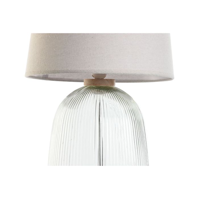 Lámpara de mesa Home ESPRIT Beige Madera Cristal 50 W 220 V 32 x 32 x 61 cm 4