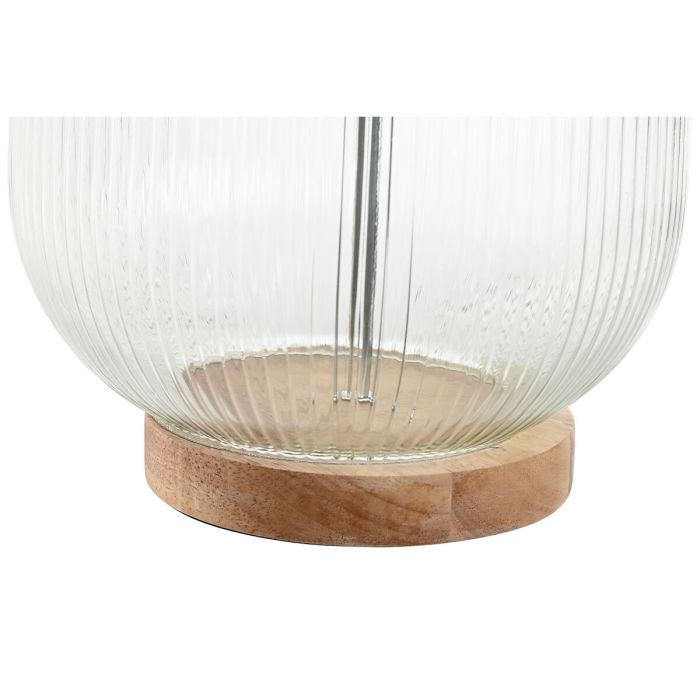 Lámpara de mesa Home ESPRIT Beige Madera Cristal 50 W 220 V 32 x 32 x 61 cm 3