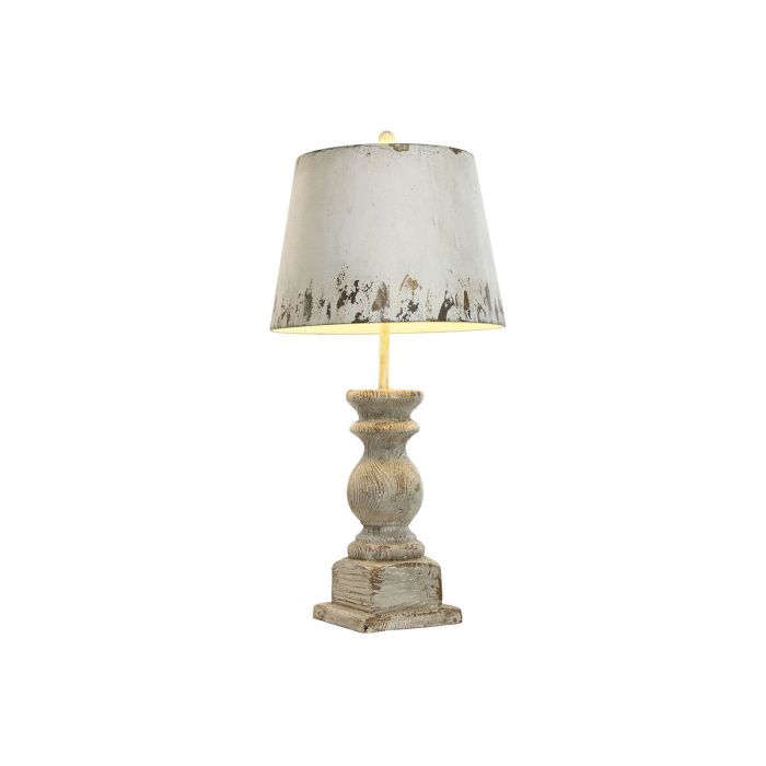 Lámpara de mesa Home ESPRIT Blanco Metal Abeto 50 W 220 V 40 x 40 x 83 cm 1