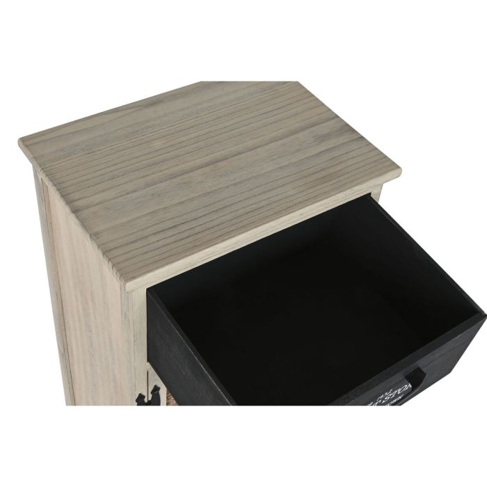 Cajonera Home ESPRIT Negro Natural Madera 40,5 x 29 x 73 cm 6