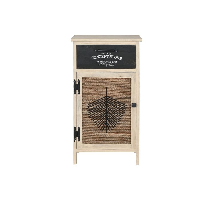 Cajonera Home ESPRIT Negro Natural Madera 40,5 x 29 x 73 cm 2