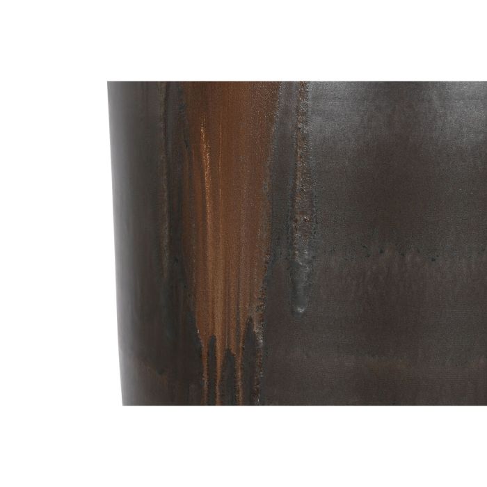 Jarrón Home ESPRIT Marrón oscuro Cerámica 38 x 38 x 117,5 cm 1