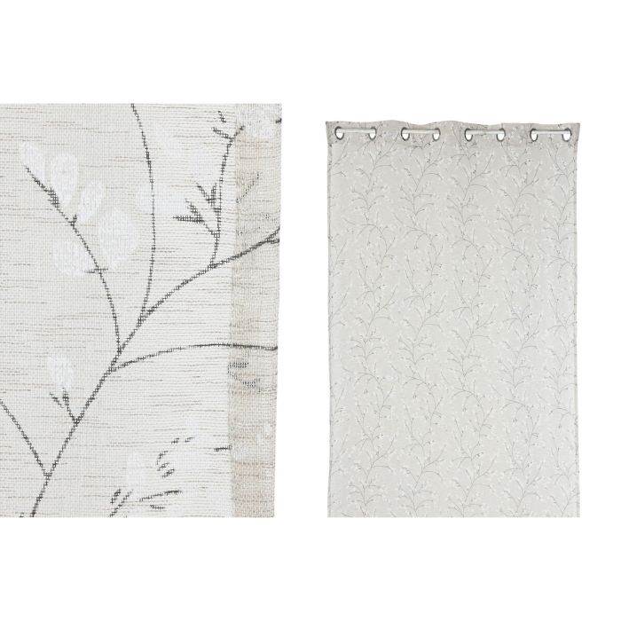 Cortina Romantico DKD Home Decor Beige 260 x 140 cm