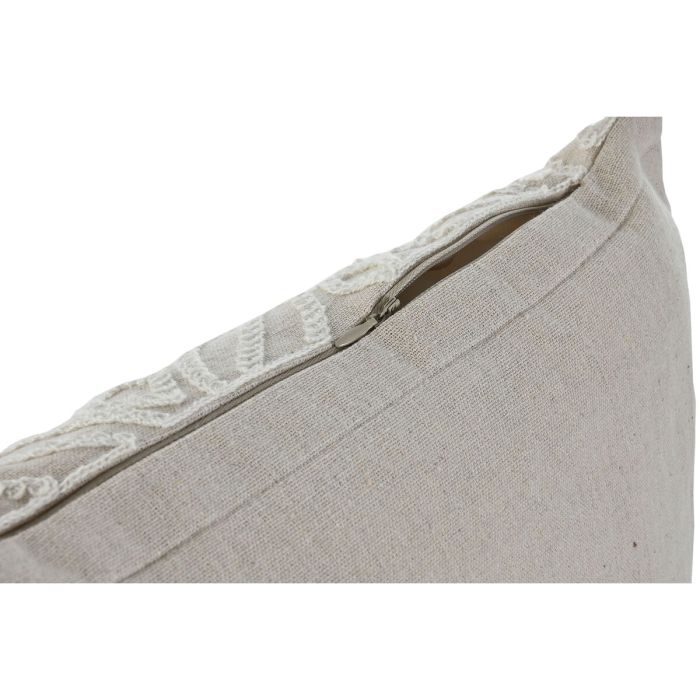 Cojín Home ESPRIT Beige Shabby Chic 45 x 45 cm 2