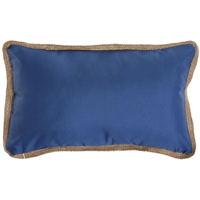 Cojín Home ESPRIT Azul Blanco 50 x 30 cm 1