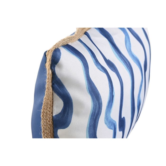 Cojín Home ESPRIT Azul Blanco 50 x 30 cm 3