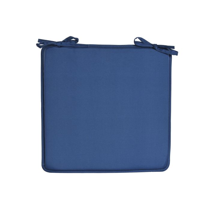 Cojín para sillas Home ESPRIT Azul Blanco 38 x 38 x 2 cm 2