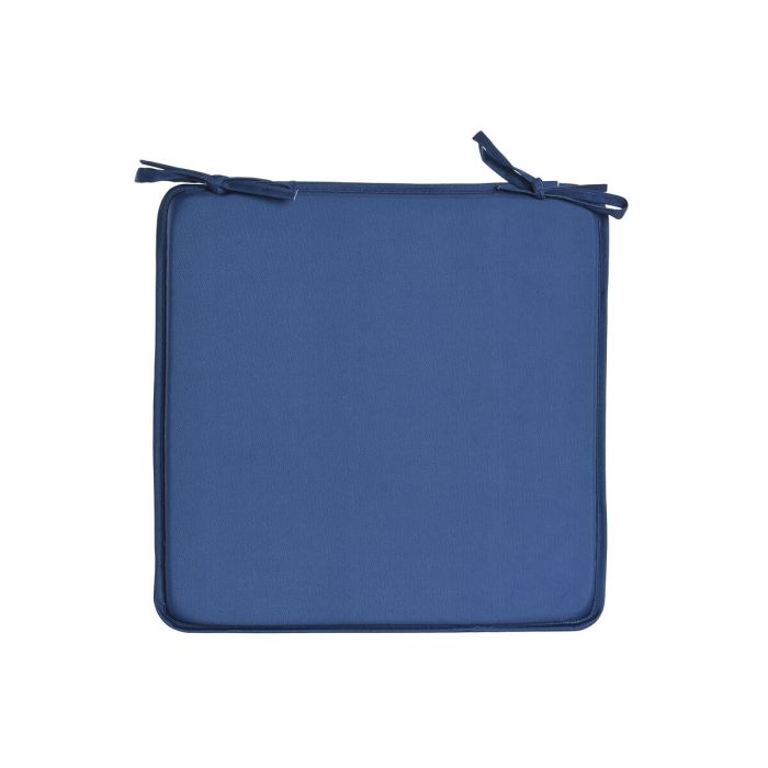 Cojín para sillas Home ESPRIT Azul Blanco 38 x 38 x 2 cm 2