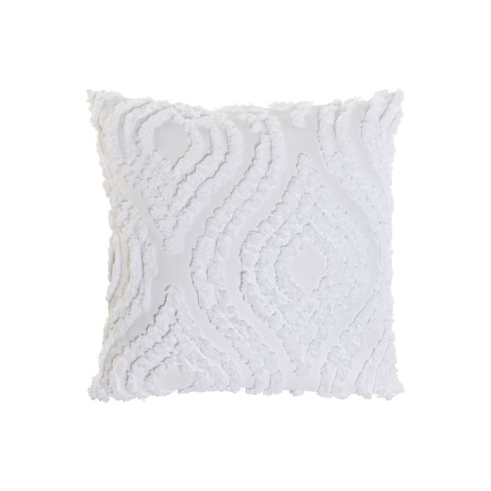 Cojin Boho DKD Home Decor Blanco 45 x 45 cm