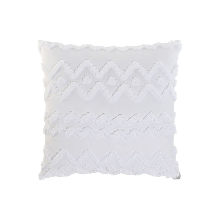 Cojin Boho DKD Home Decor Blanco 60 x 60 cm