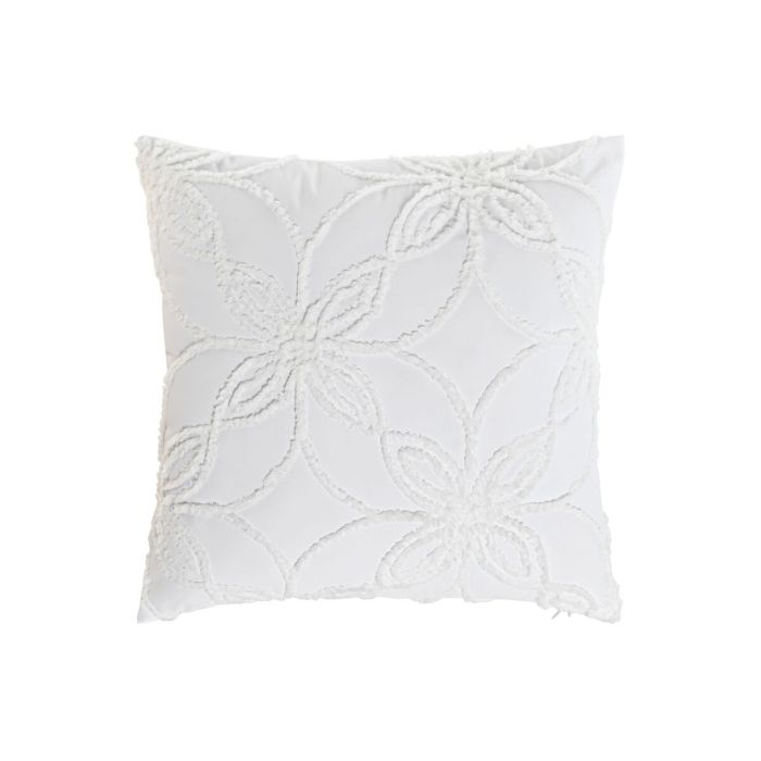 Cojin Boho DKD Home Decor Blanco 45 x 45 cm