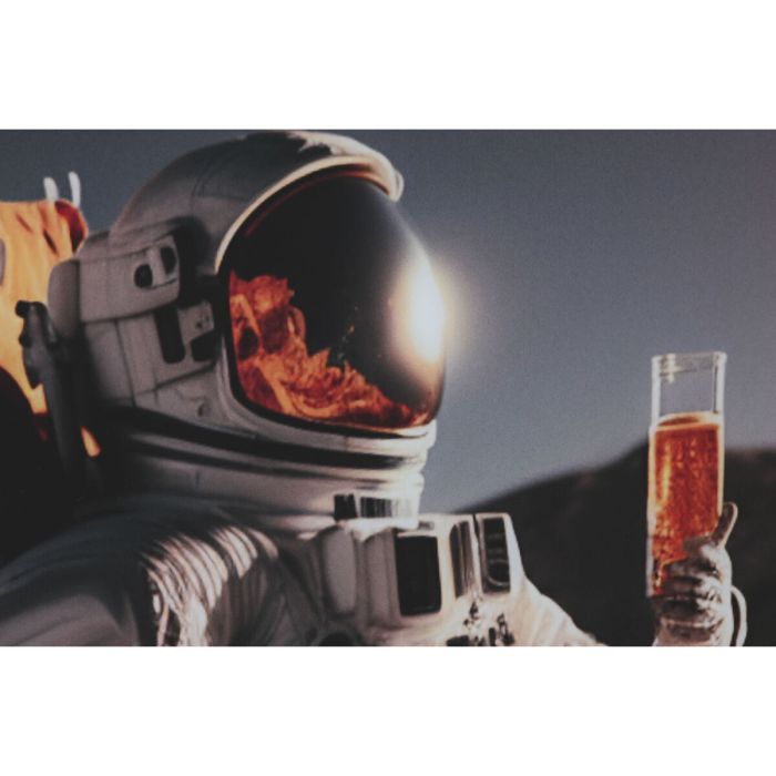Cuadro Home ESPRIT Impreso Astronauta 150 x 0,04 x 100 cm 4