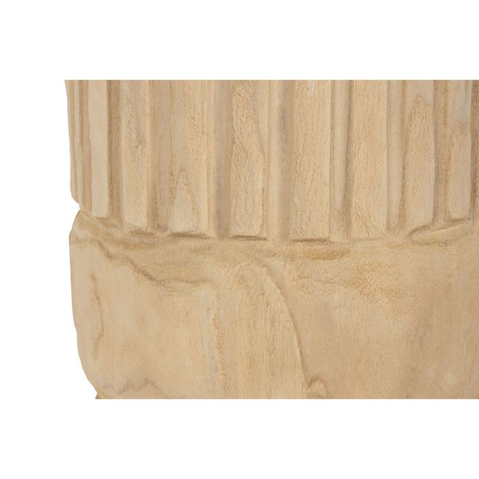 Macetero Home ESPRIT Natural Madera de Paulonia 28 x 28 x 50 cm 2