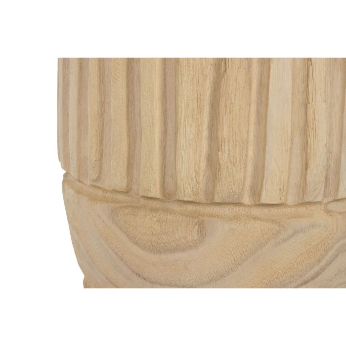 Jarrón Home ESPRIT Natural Madera de Paulonia 29 x 29 x 42 cm 2
