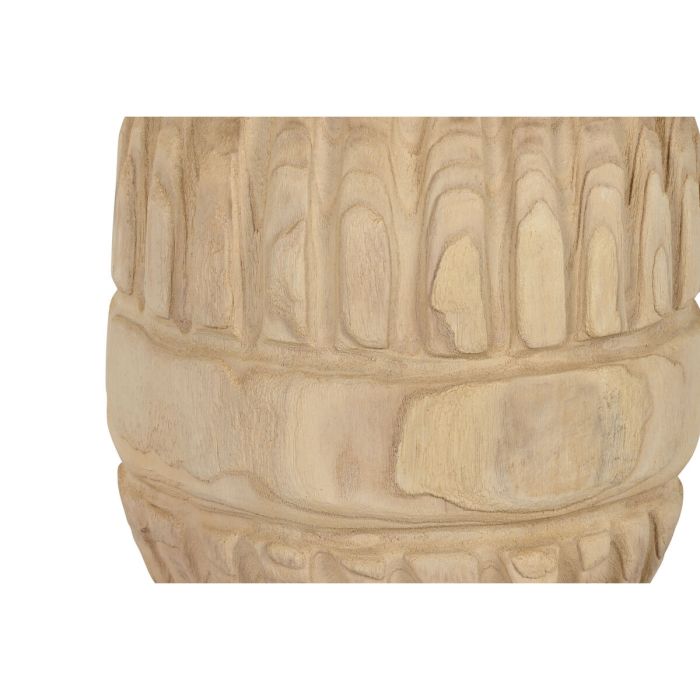Jarrón Home ESPRIT Natural Madera de Paulonia 28 x 28 x 36 cm 2