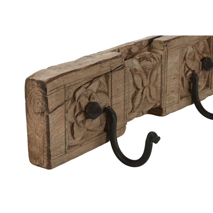 Perchero de Pared Home ESPRIT Madera 35 x 10 x 12 cm 2 Perchero de Pared Home ESPRIT Madera 35 x 10 x 12 cm 2