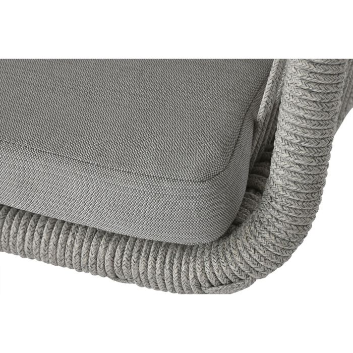 Sillón de jardín Home ESPRIT Blanco Gris Aluminio ratán sintético 57 x 63 x 84 cm 1