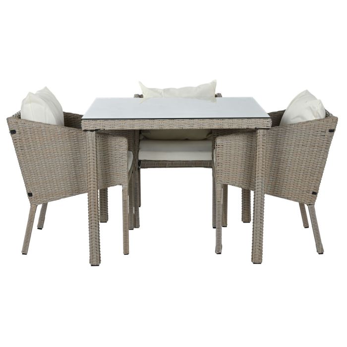 Conjunto de Mesa con 4 Sillas Home ESPRIT 90 x 90 x 72 cm 8