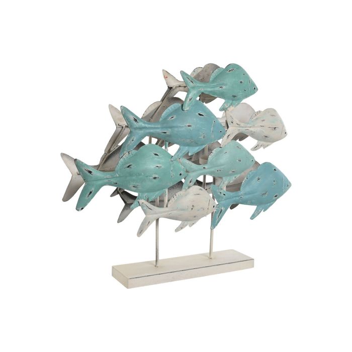 Figura Decorativa Home ESPRIT Mediterráneo Peces 60 x 15 x 53 cm 1