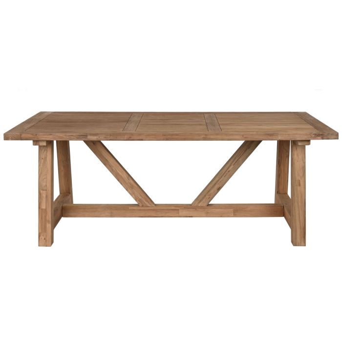 Mesa de Comedor Home ESPRIT Natural madera de teca 200 x 100 x 75 cm 1