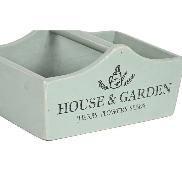 Cajas de almacenamiento Home ESPRIT The Garden Box Verde Madera de abeto 35 x 22 x 18 cm 4 Piezas 3