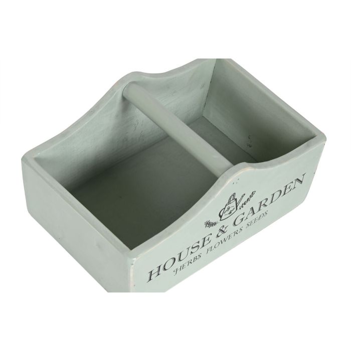 Cajas de almacenamiento Home ESPRIT The Garden Box Verde Madera de abeto 35 x 22 x 18 cm 4 Piezas 2