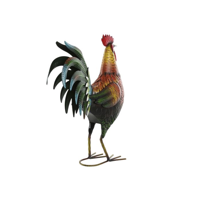 Figura Decorativa Home ESPRIT Multicolor Gallo 34,3 x 14 x 48,3 cm (2 Unidades) 1