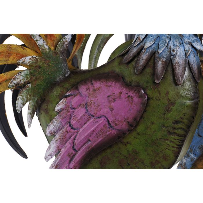 Figura Decorativa Home ESPRIT Multicolor Gallo 44 x 17 x 61 cm (2 Unidades) 1