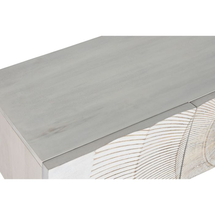 Consola Home ESPRIT Blanco Dorado Metal Madera de mango 120 x 38 x 76 cm 2
