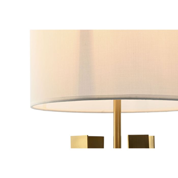 Lámpara de mesa Home ESPRIT Blanco Dorado Hierro 50 W 220 V 35 x 35 x 78 cm 5