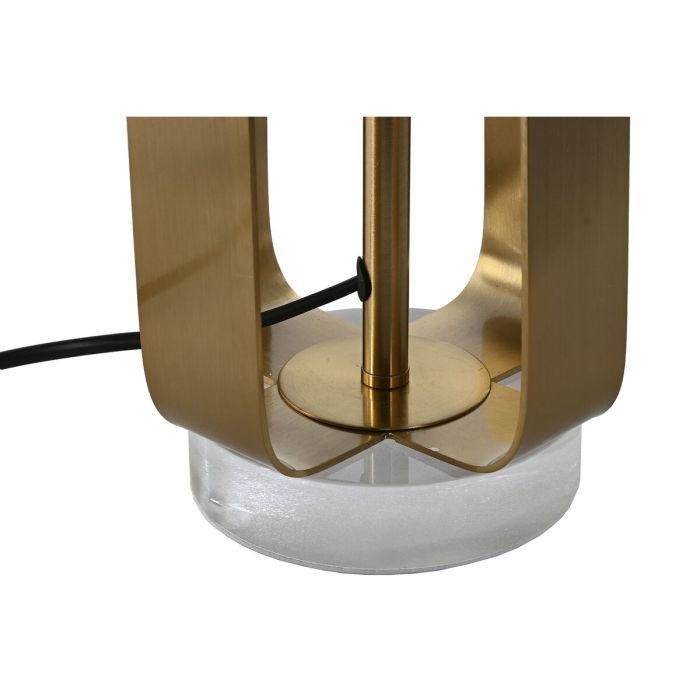 Lámpara de mesa Home ESPRIT Blanco Dorado Hierro 50 W 220 V 35 x 35 x 78 cm 4
