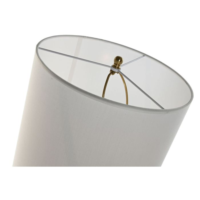 Lámpara de mesa Home ESPRIT Blanco Dorado Hierro 50 W 220 V 35 x 35 x 78 cm 3