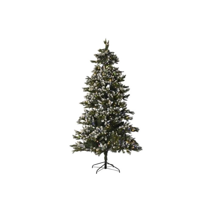 Árbol de Navidad Home ESPRIT Verde Metal Polietileno Nevado 140 x 140 x 240 cm