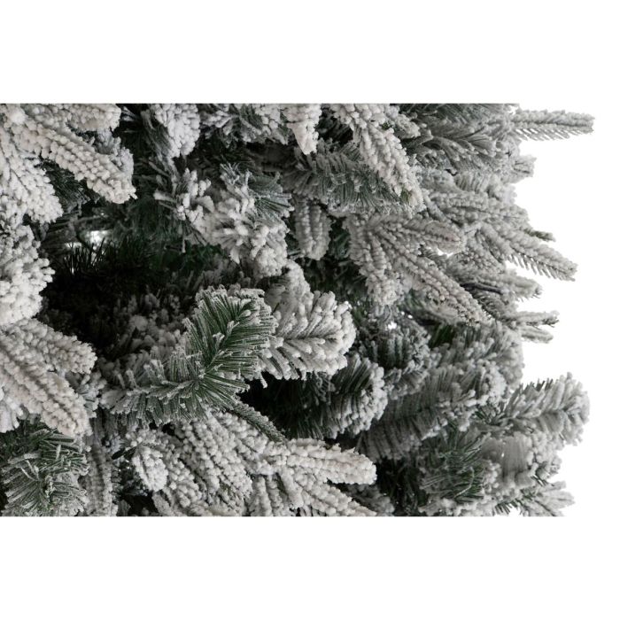 Árbol de Navidad Home ESPRIT Blanco Polietileno Nevado 120 x 120 x 210 cm 4